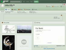 Tablet Screenshot of hobbo-kitty19.deviantart.com