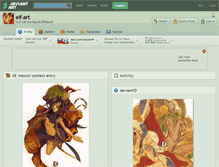 Tablet Screenshot of elf-art.deviantart.com