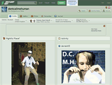 Tablet Screenshot of dontcallmehuman.deviantart.com