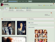Tablet Screenshot of mahean.deviantart.com