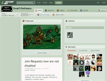 Tablet Screenshot of dwarf-fortress.deviantart.com