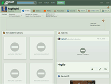 Tablet Screenshot of hogtiegirl.deviantart.com