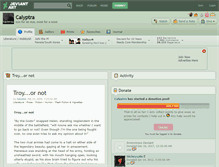 Tablet Screenshot of calyptra.deviantart.com