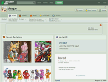 Tablet Screenshot of pleague.deviantart.com