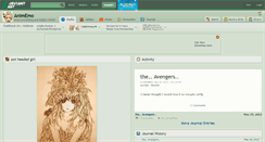 Desktop Screenshot of animemo.deviantart.com