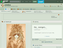 Tablet Screenshot of animemo.deviantart.com