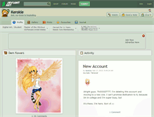 Tablet Screenshot of kerokie.deviantart.com