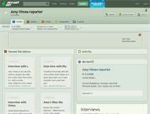 Tablet Screenshot of amy-vimes-reporter.deviantart.com