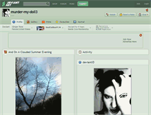 Tablet Screenshot of murder-my-doll3.deviantart.com