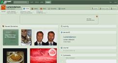 Desktop Screenshot of lucianadamson.deviantart.com