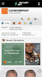 Mobile Screenshot of lucianadamson.deviantart.com
