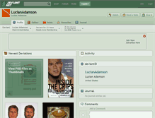 Tablet Screenshot of lucianadamson.deviantart.com