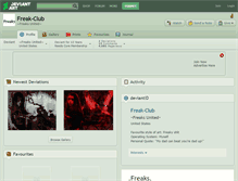 Tablet Screenshot of freak-club.deviantart.com