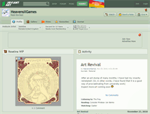 Tablet Screenshot of heavensxgames.deviantart.com