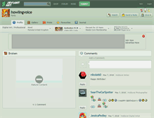 Tablet Screenshot of howlingvoice.deviantart.com