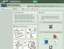 Tablet Screenshot of nes-productions.deviantart.com