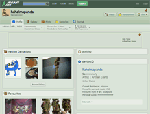 Tablet Screenshot of hahaimapanda.deviantart.com