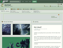 Tablet Screenshot of machinari.deviantart.com