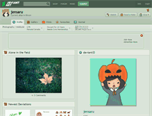 Tablet Screenshot of jensaru.deviantart.com