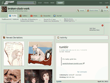 Tablet Screenshot of broken-clock-work.deviantart.com