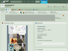 Tablet Screenshot of amyannie14.deviantart.com