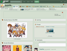 Tablet Screenshot of dustoflife.deviantart.com