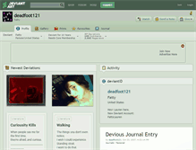 Tablet Screenshot of deadfoot121.deviantart.com