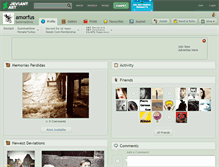 Tablet Screenshot of amorfus.deviantart.com