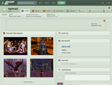 Tablet Screenshot of hartwell.deviantart.com