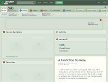 Tablet Screenshot of cdrs.deviantart.com