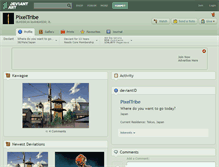 Tablet Screenshot of pixeltribe.deviantart.com