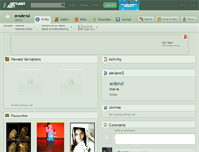 Tablet Screenshot of andend.deviantart.com