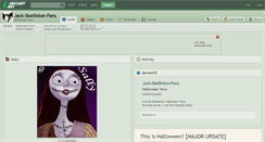 Desktop Screenshot of jack-skellinton-fans.deviantart.com