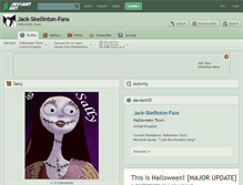 Tablet Screenshot of jack-skellinton-fans.deviantart.com
