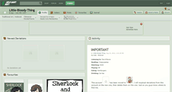 Desktop Screenshot of little-bloody-thing.deviantart.com