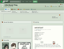 Tablet Screenshot of little-bloody-thing.deviantart.com