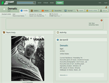 Tablet Screenshot of dematic.deviantart.com