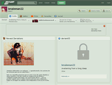 Tablet Screenshot of lenaleesan22.deviantart.com