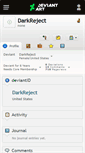 Mobile Screenshot of darkreject.deviantart.com
