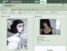 Tablet Screenshot of mostlynice.deviantart.com