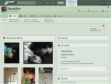 Tablet Screenshot of donnatrim.deviantart.com
