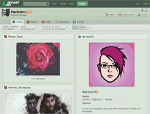 Tablet Screenshot of mariesen.deviantart.com
