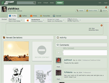 Tablet Screenshot of plaidklaus.deviantart.com
