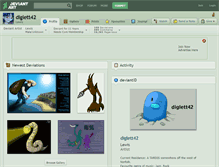 Tablet Screenshot of diglett42.deviantart.com