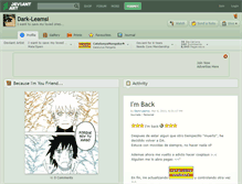 Tablet Screenshot of dark-leamsi.deviantart.com