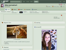 Tablet Screenshot of little-mermaid-art.deviantart.com