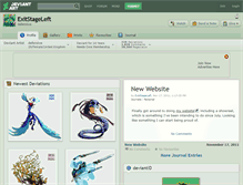 Tablet Screenshot of exitstageleft.deviantart.com