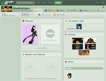 Tablet Screenshot of dinogirlsclub.deviantart.com
