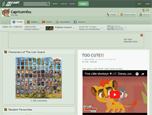 Tablet Screenshot of capricornfox.deviantart.com