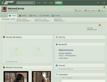 Tablet Screenshot of naturescanvas.deviantart.com